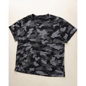 Lululemon All Yours Training Tee Speckle Camo Black Rhino Grey